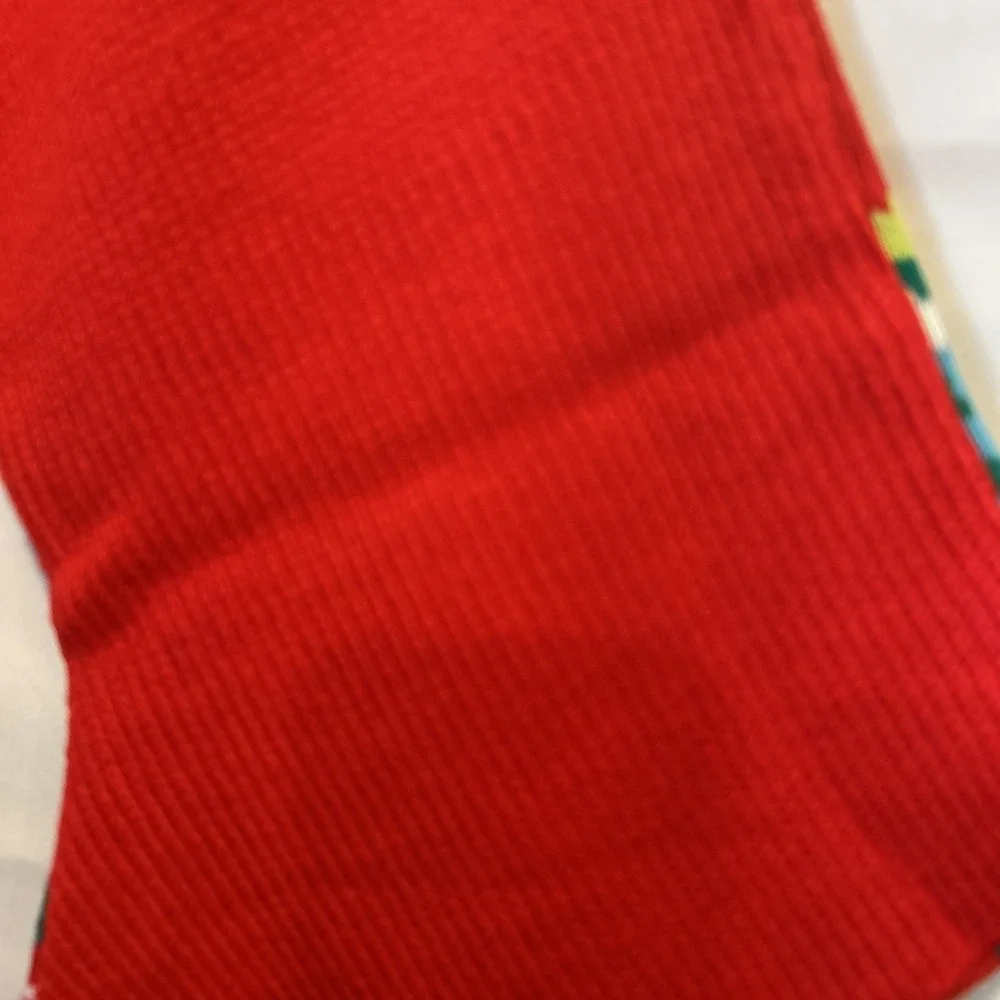 NEW Peanuts SNOOPY 75TH Anniversary 18in Red Fine Cable Knit‎ Christmas Stocking